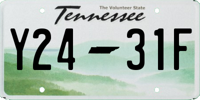 TN license plate Y2431F