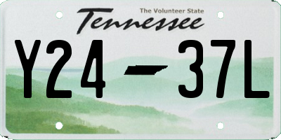TN license plate Y2437L