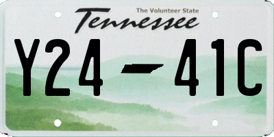 TN license plate Y2441C