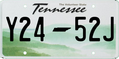 TN license plate Y2452J