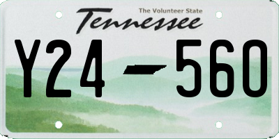 TN license plate Y2456O