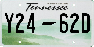 TN license plate Y2462D