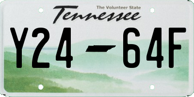 TN license plate Y2464F