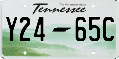 TN license plate Y2465C