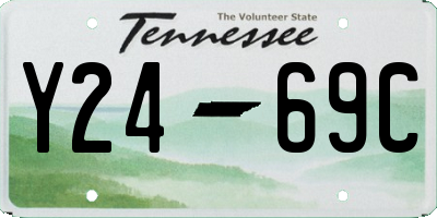 TN license plate Y2469C