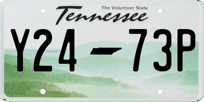 TN license plate Y2473P