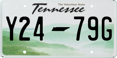 TN license plate Y2479G