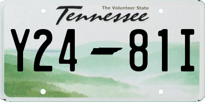 TN license plate Y2481I