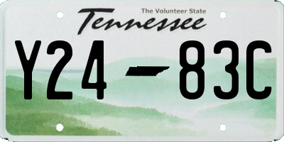 TN license plate Y2483C