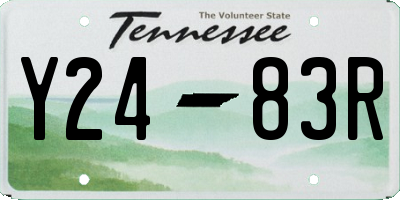 TN license plate Y2483R
