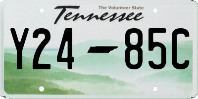 TN license plate Y2485C