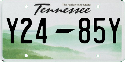 TN license plate Y2485Y