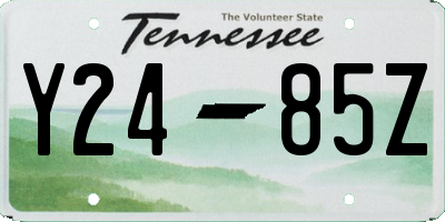TN license plate Y2485Z