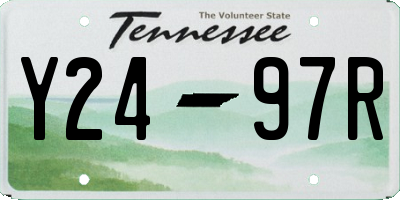 TN license plate Y2497R