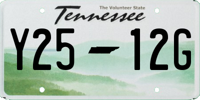 TN license plate Y2512G