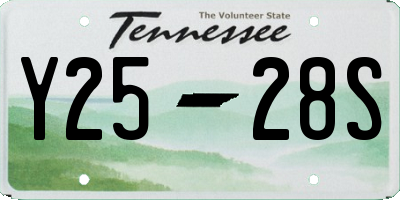 TN license plate Y2528S