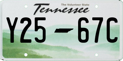 TN license plate Y2567C