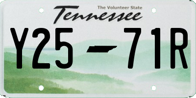 TN license plate Y2571R