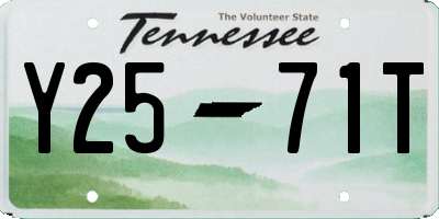 TN license plate Y2571T