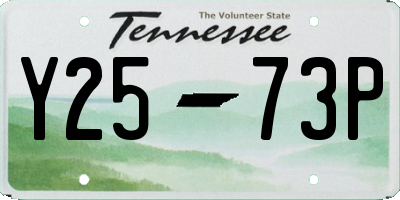 TN license plate Y2573P