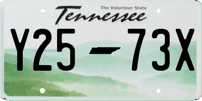 TN license plate Y2573X
