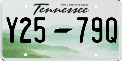 TN license plate Y2579Q