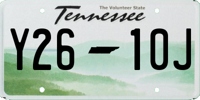 TN license plate Y2610J