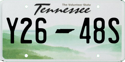 TN license plate Y2648S