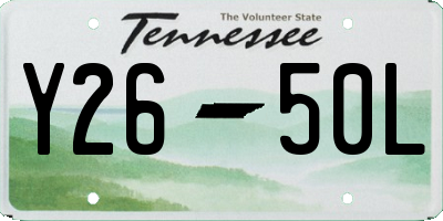 TN license plate Y2650L