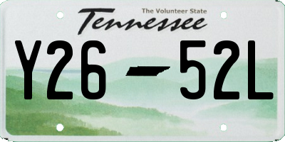 TN license plate Y2652L