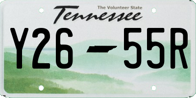 TN license plate Y2655R