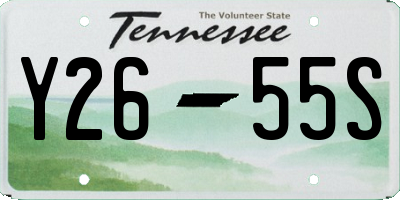 TN license plate Y2655S