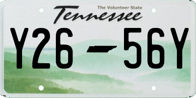 TN license plate Y2656Y
