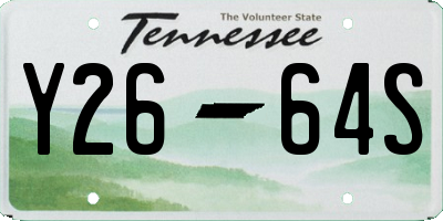 TN license plate Y2664S