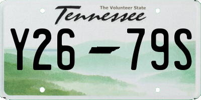 TN license plate Y2679S