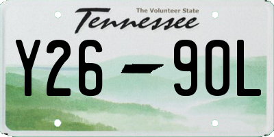 TN license plate Y2690L