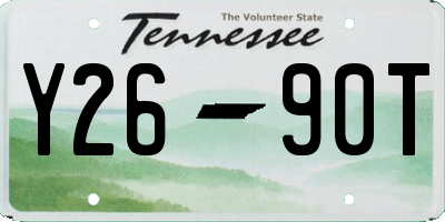 TN license plate Y2690T