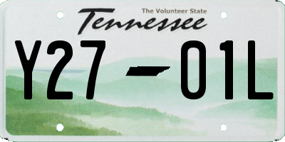 TN license plate Y2701L