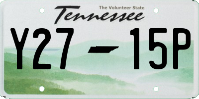 TN license plate Y2715P