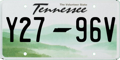 TN license plate Y2796V