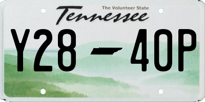 TN license plate Y2840P