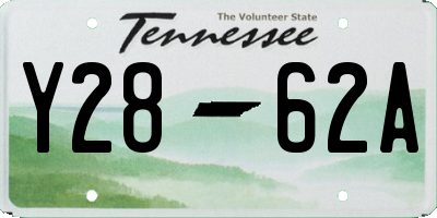 TN license plate Y2862A