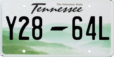 TN license plate Y2864L