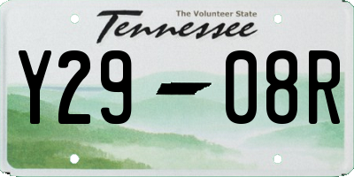 TN license plate Y2908R