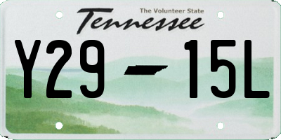 TN license plate Y2915L