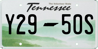 TN license plate Y2950S