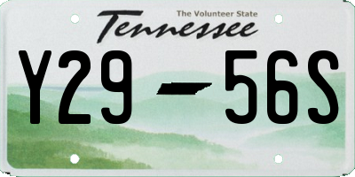 TN license plate Y2956S