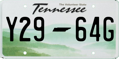 TN license plate Y2964G