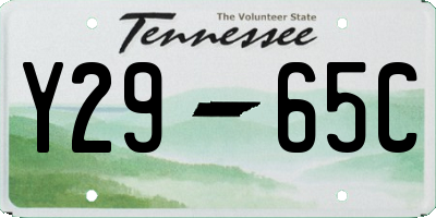 TN license plate Y2965C