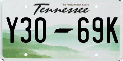 TN license plate Y3069K
